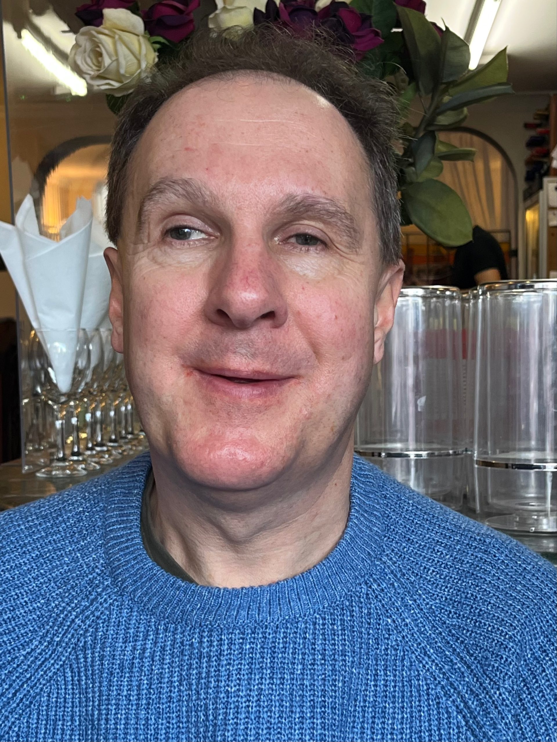 Headshot of Paul Day, Bedfordshire SLC member. He is wearing a blue jumper and smiling at the camera.