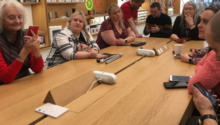 Image showing the Apple Accessibility Workshops with Merseyside Sight Loss Council