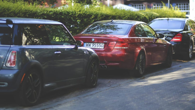 Image showing cars parked on pavement