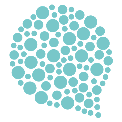 Stylised speech bubble