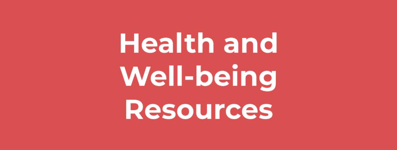 Health and Well-being Resources