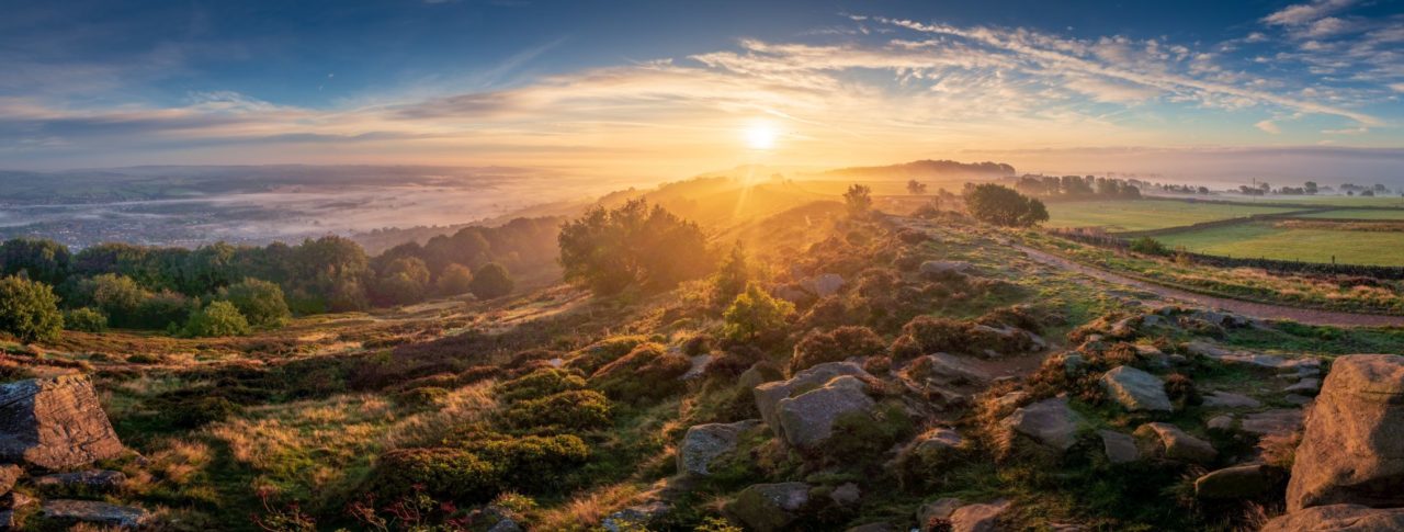 Sunrise over Otley West Yorkshire