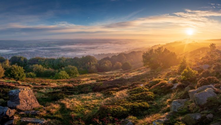 Sunrise over Otley West Yorkshire