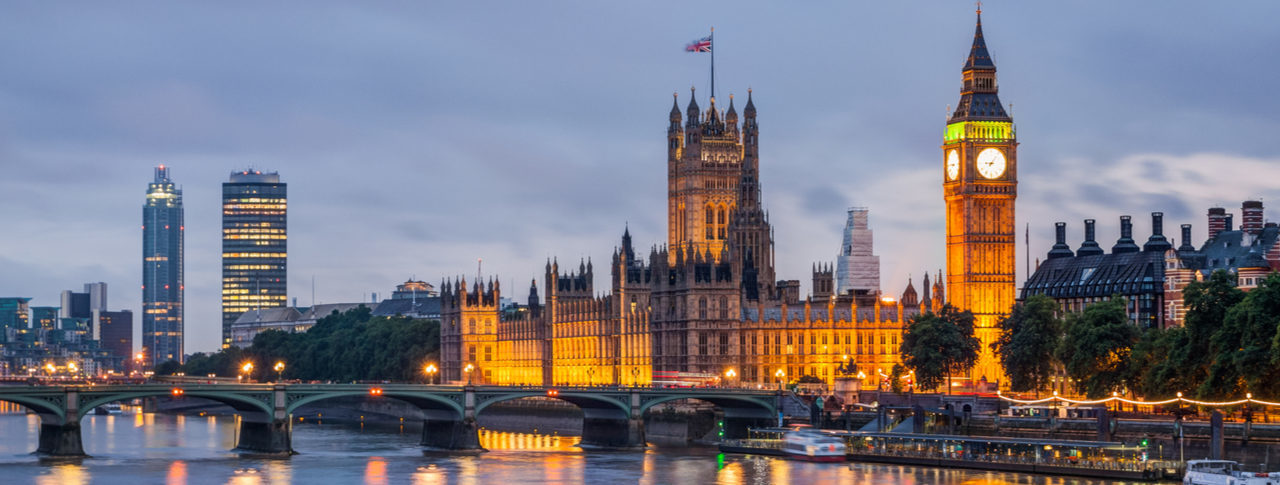 London Sight Loss Council image showing the skyline over the Houses of Parliament