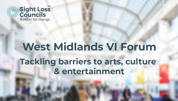 West Midlands VI Forum - Tackling barriers to arts, culture and entertainment banner