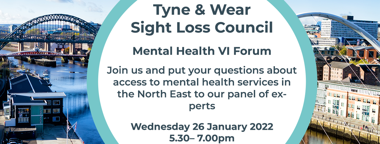 Tyne and Wear Sight Loss Council VI forum banner depicting view of tyne and wear