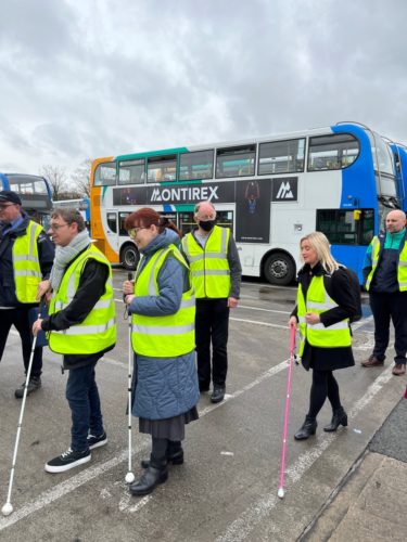 SLC volunteers at bus station