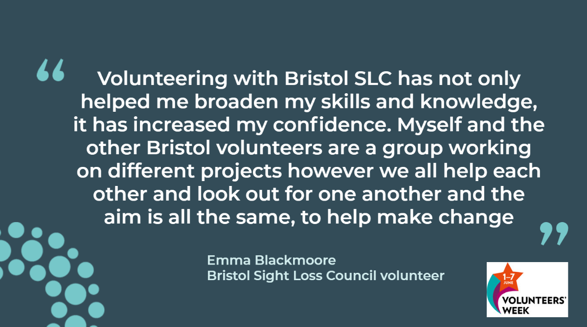 Volunteering with Bristol SLC has not only helped me broaden my skills and knowledge, it has increased my confidence. Myself and the other Bristol volunteers are a group working on different projects however we all help each other and look out for one another and the aim is all the same, to help make change