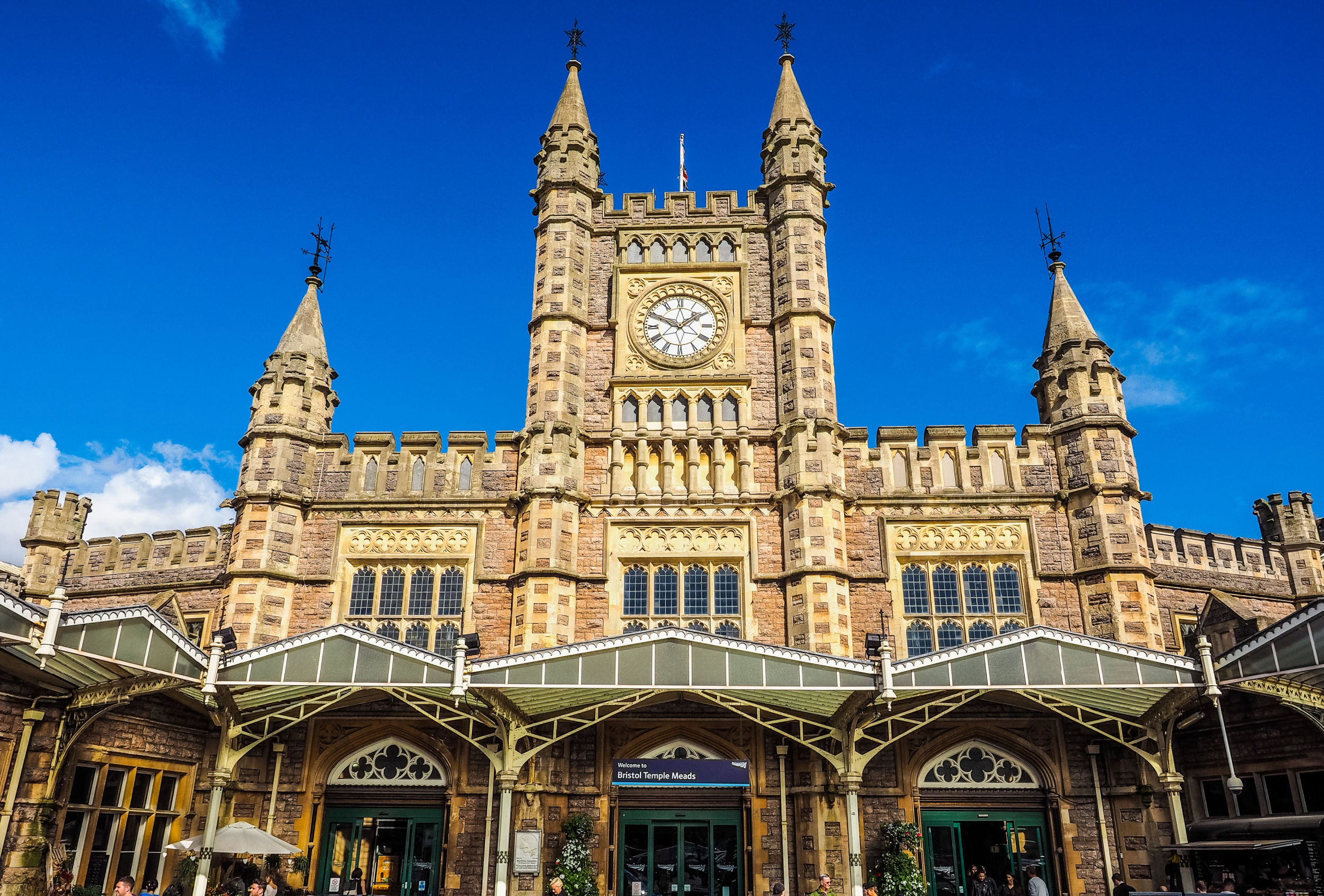 Front of Bristol Temple Meads railway station