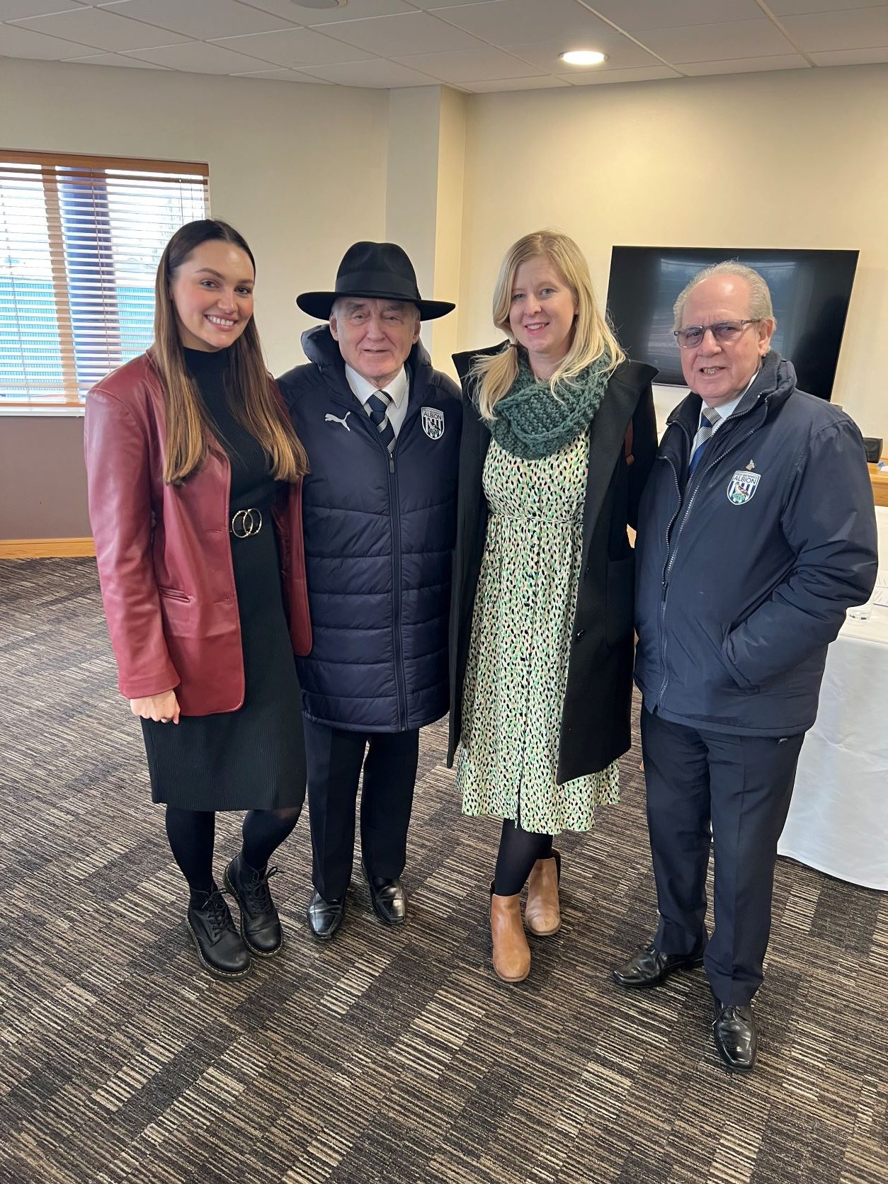 Ashleigh Bryant (SLC Co-ordinator), Alan Cleverley (Tour Guide), Louise Connop (Engagement Manager) and Michael Rushton (Tour Guide) stood in a line facing the camera. They are smiling.