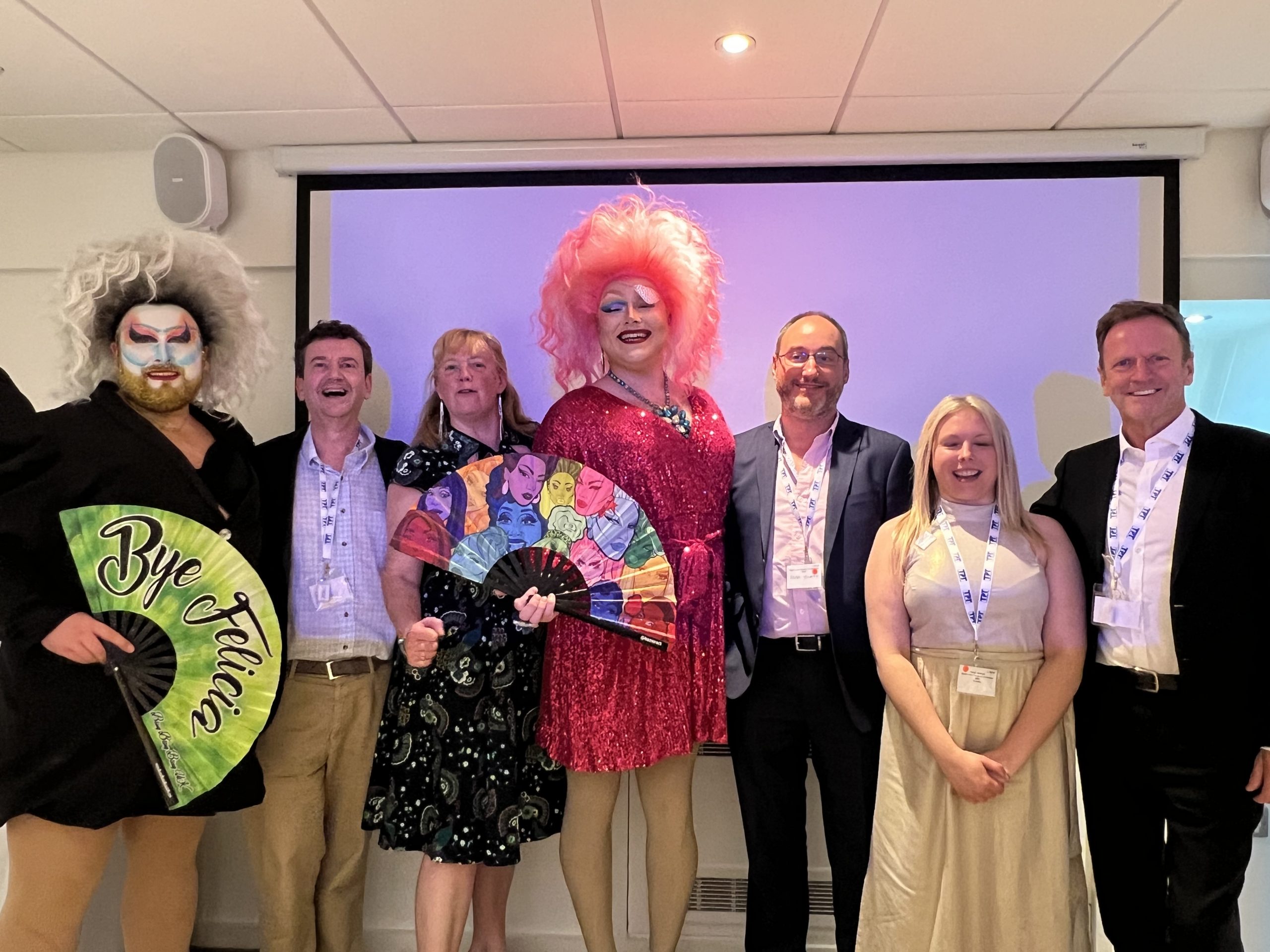 From left to right: Mel Teaser, Charles Colquhoun, CEO of TPT, Tricia Sail, Venetia Blind, and TPT Trustees, Adam Youatt, Helen Mitchell, and Mervyn Williamson.