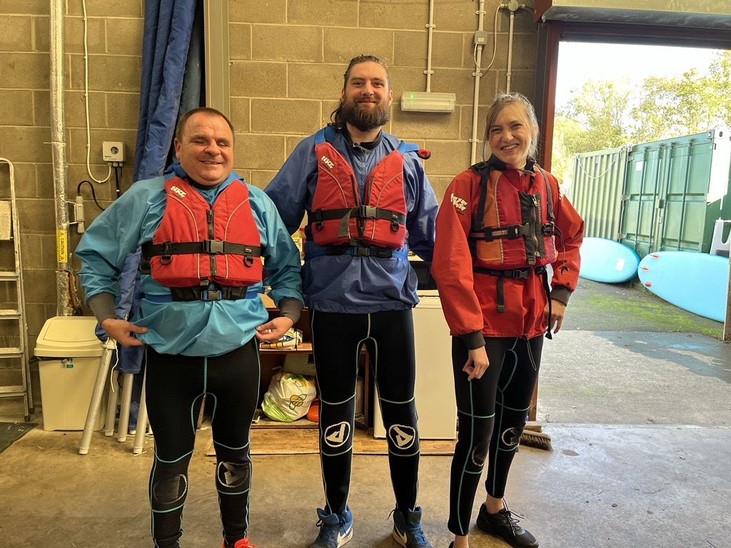 Darren Cook, SLC member, Jack Moffat, Engagement manager for north east England, and Northumberland Vision volunteer.