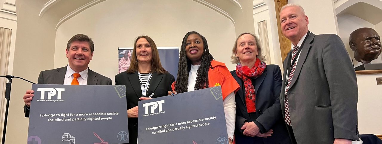 Ian Lavery, Margaret Greenwood, Dawn Butler and Steven Metclafe pictured with Cathy Low, Director of Partnerships at TPT, and holding the TPT pledge.